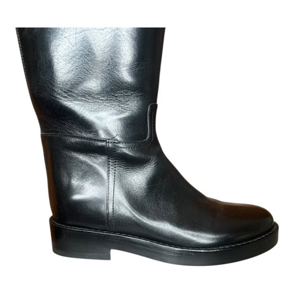 Ann Demeulemeester Women's Stan Riding Boots Made in Italy Cow Leather EU 38 - Picture 5 of 14